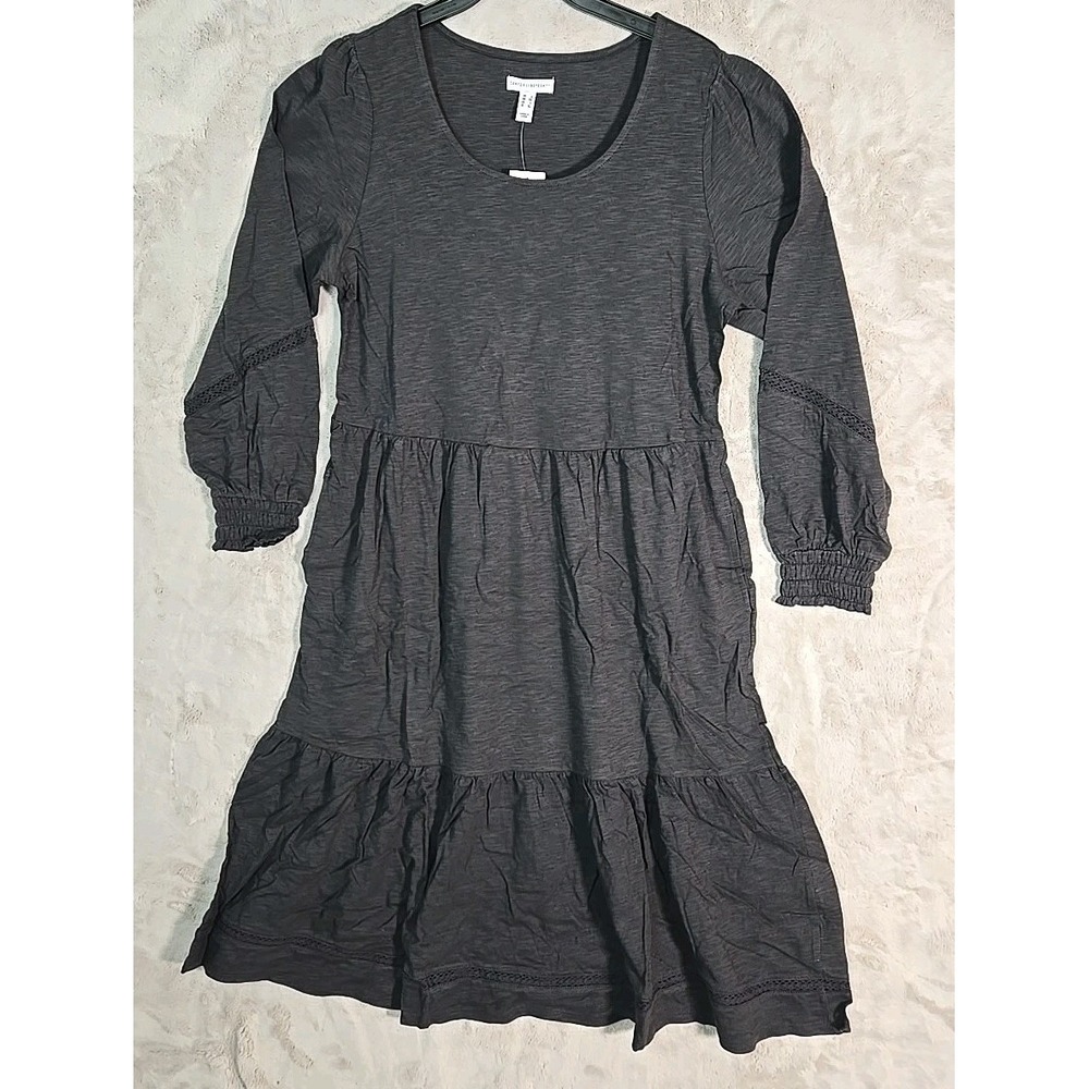 Denim & Co. Women's Dress Sz XL Canyon Retreat Regular Easy Midi Blue A606153‎